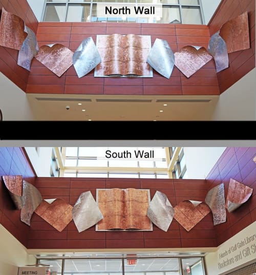 "Spreading the Knowledge" | Wall Sculpture in Wall Hangings by Gus Lina Art
