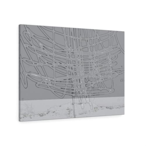 Grey Thunder Above The City 4311 | Prints in Paintings by Petra Trimmel