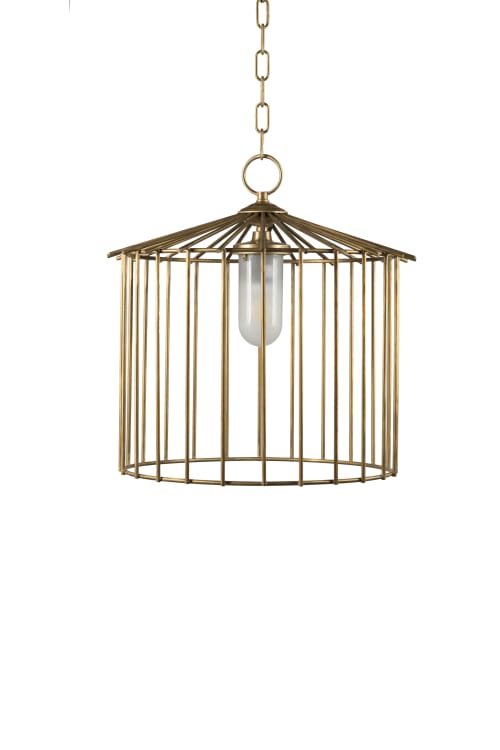 Cage 01 small outside | Chandeliers by Bronzetto