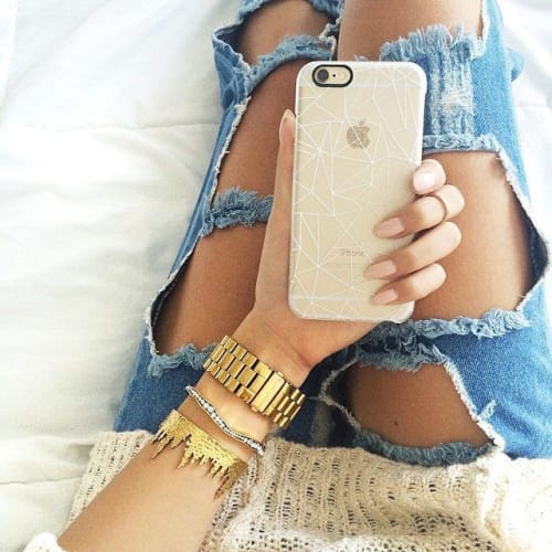 Ab Outline iPhonecase for Casetify | Accessory in Apparel & Accessories by Emeline Tate