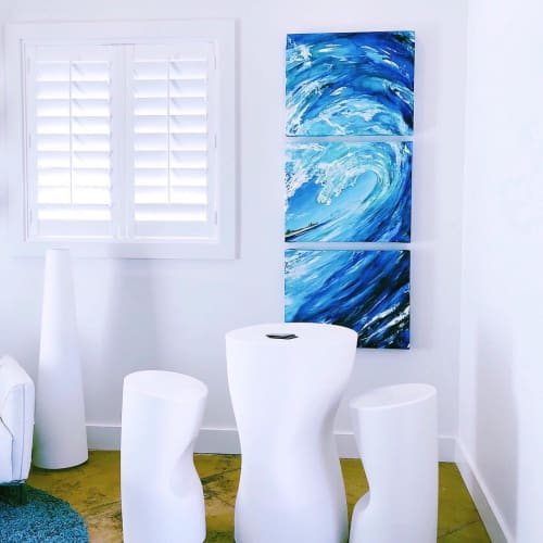Blue Wave | Paintings by Leanna Wolff Studio