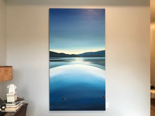 Portal - Payette Lake 88x48 | Paintings by Rachel Teannalach