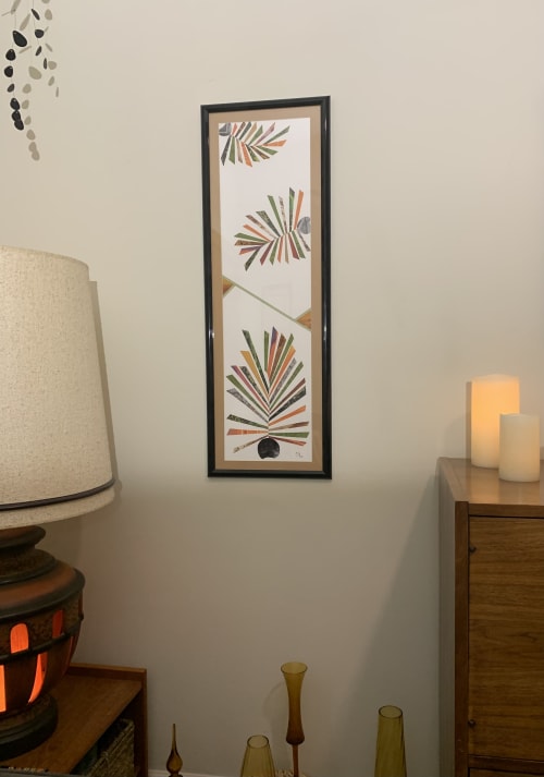 Autumn Leaves - Abstract Collage Art | Mixed Media by Bent Street Collage Art & Design