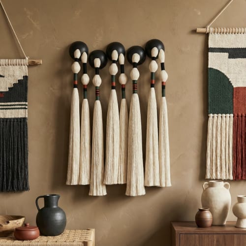 Mexican wall hanging, Boho woven wall hanging | Wall Sculpture in Wall Hangings by Sarmal Design