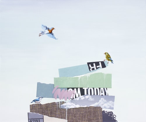 The Rise and Fall No. 17 | Oil And Acrylic Painting in Paintings by Lauren Matsumoto Fine Art | High Line Nine in New York