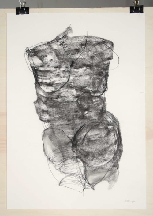 Torso 4 (59x42cm) | Drawing in Paintings by Magdalena Morey