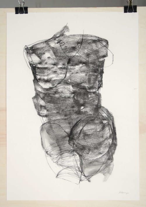 Torso 4 (59x42cm) | Paintings by Magdalena Morey