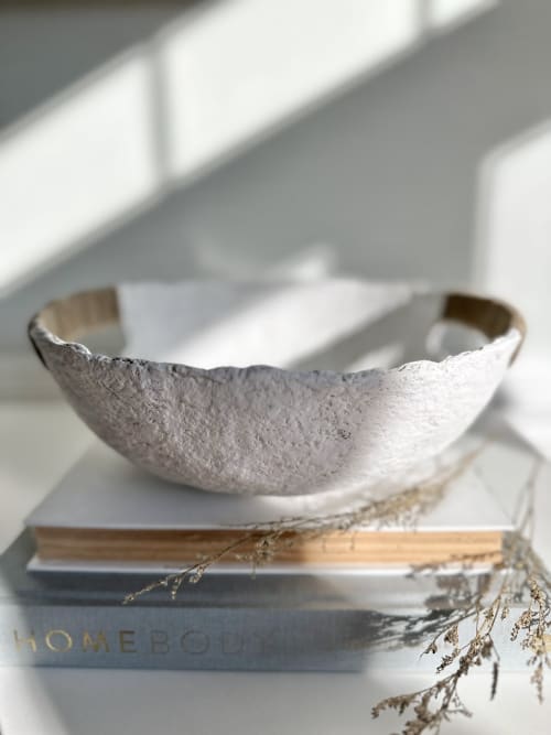 Perhaps Paper Mache Decorative Bowl