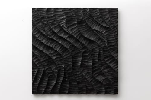 Black Wave | Wall Hangings by Joseph Graci