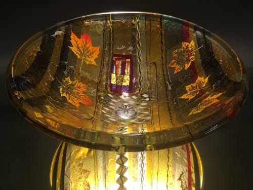 Harvest Amber Sink | Water Fixtures by Mark Ditzler Glass Studio, LLC