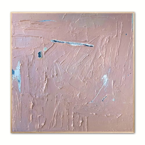 Into The Wild, 40x40 inch Textural Abstract Painting | Paintings by Allison Rohland