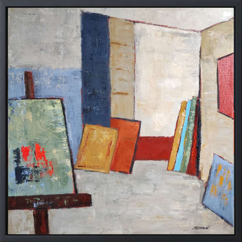 Workshop 18 / Atelier 18 | Oil And Acrylic Painting in Paintings by Sophie DUMONT.