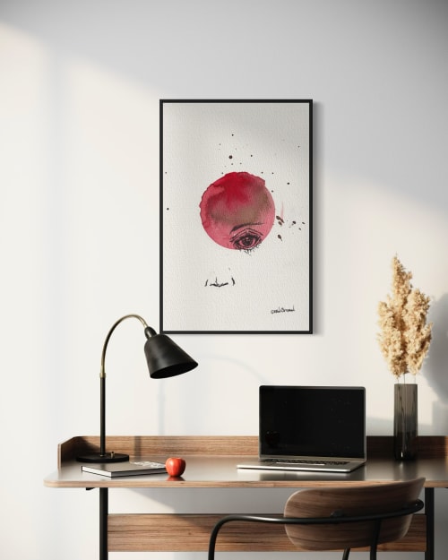 Red Eye Art Print 39in X 60in | Prints by Sean Cottman