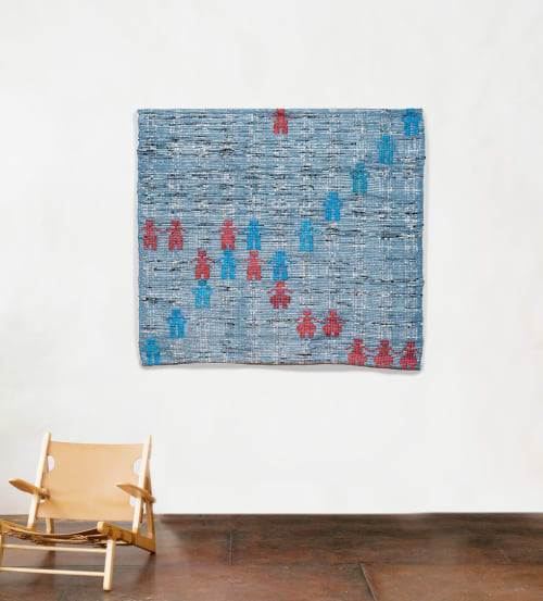 Hand Woven: Meeting | Tapestry in Wall Hangings by Doerte Weber