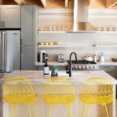 Lucy Counter Stool Gold By Bend Goods Seen At Shell Beach Wescover