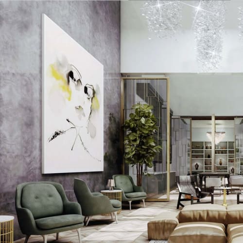 Face Portrait | Oil And Acrylic Painting in Paintings by Marta Spendowska | Aurélien in Chicago