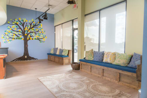 Tree of Life | Murals by Fresh Prints of Belaire | Advanced Health & Rehab Center in Houston