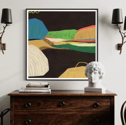 Large Art Print Modern Abstract Landscape Fine Art Print | Prints by Art by Amanda Webster