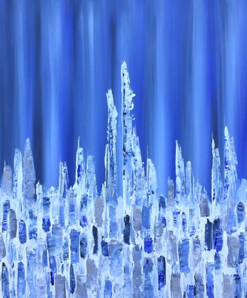Blue City Small | Paintings by KARDIMAGO