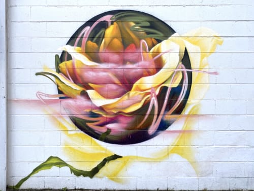 Abstracted Rose Mural