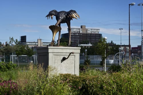 LE MÉLOMANE | Public Sculptures by COOKE-SASSEVILLE | Parc François-Perrault in Montréal