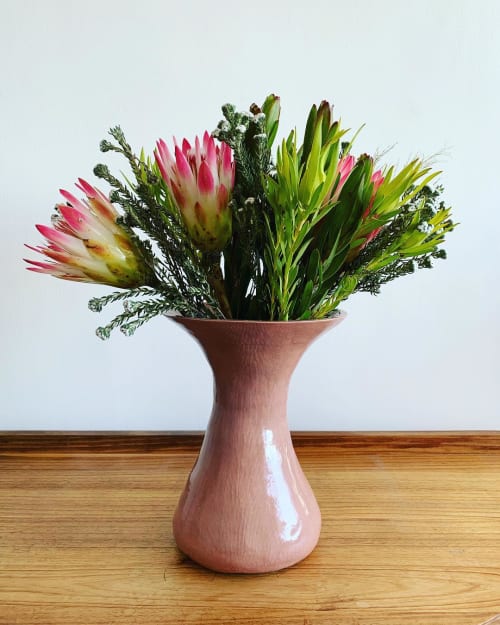 Pink Vase by Sera Holland seen at Private Residence, Cape Town Wescover