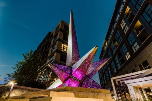 Rising Star | Public Sculptures by Joseph O'Connell | Dark Star Park in Arlington