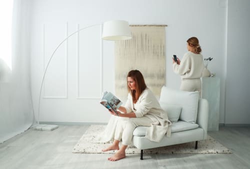 Misty Bruine - Woven Wall Art for Stylish Home Decor | Tapestry in Wall Hangings by Lale Studio & Shop