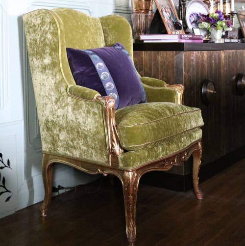 de Gournay Chairs | Wingback Chair in Chairs by Jonathan Rachman Design | SF Decorator Showcase 2019 in San Francisco