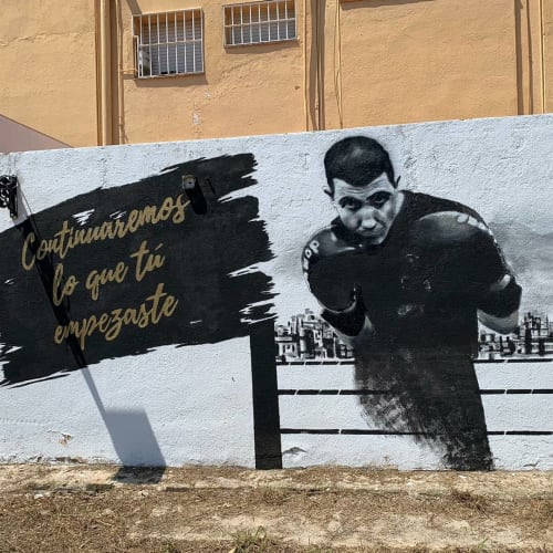 Peke mural | Street Murals by Berok | Swing Boxing - La Escuela de Boxeo de Cataluña in Calafell