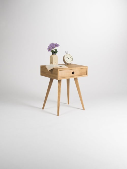 KUUB -Mid century modern nightstand, bedside table end table | Tables by Mo Woodwork