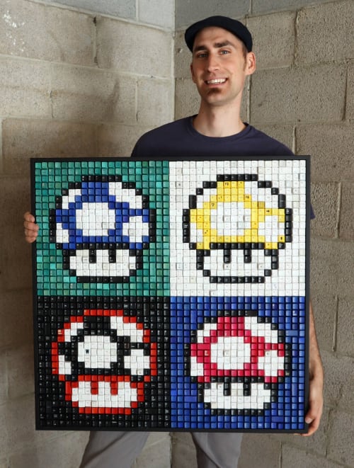 Mushroom Power | Mixed Media by Erik Jensen Art