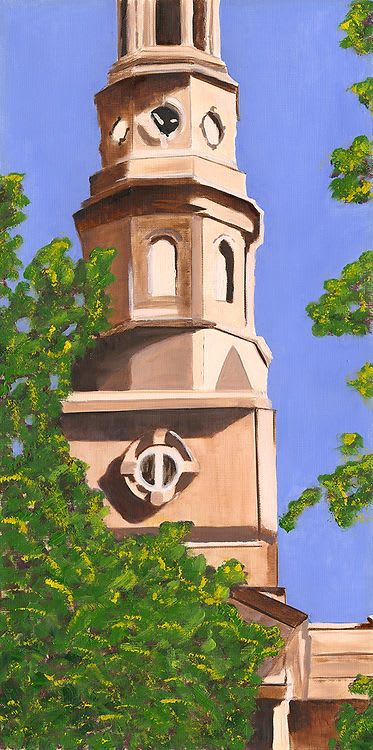 Charleston Church Street - Vibrant Giclée Print | Prints in Paintings by Michelle Keib Art