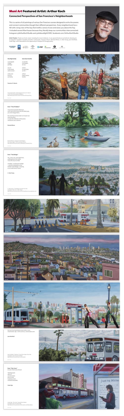 SF Beautiful MUNI Series | Oil And Acrylic Painting in Paintings by Arthur Koch