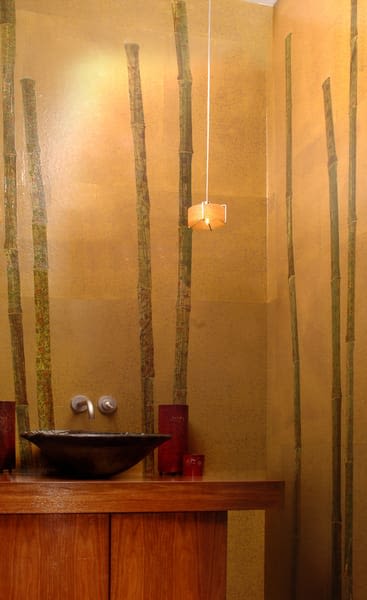 Zen Bamboo | Murals by Karen Sikie,  Paper Mosaic Studio