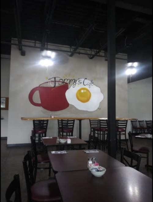 Tommy’s Cafe Mural | Murals by K.PAC | Tommy's Cafe in Port Orange