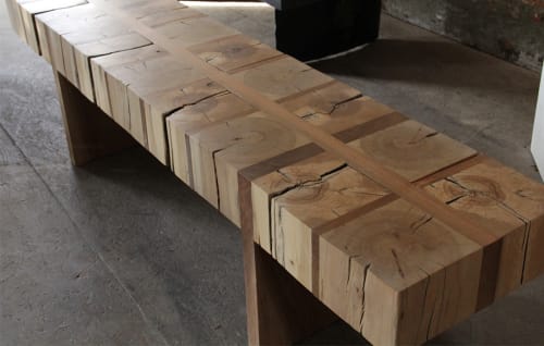 Endgrain Bench | Benches & Ottomans by Andre Joyau | Brooklyn - Private Residence in Brooklyn