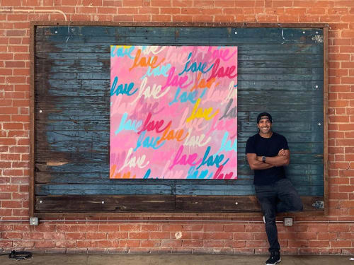 Pretty In Pink | Oil And Acrylic Painting in Paintings by Ruben Rojas