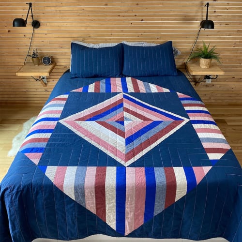 Seaside Quilt - Linen, Hemp, Organic Cotton | Linens & Bedding by Studio Prismatic