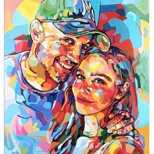 Commissioned portrait | Oil And Acrylic Painting in Paintings by Noemi Safir Artist