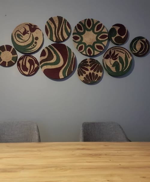 Set of 10 Boho Wall Plate Decor | Decorative Plate in Decorative Objects by Sarmal Design