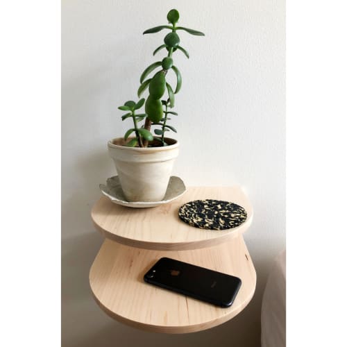 Floating Nightstand in Maple | Storage by Companion Works