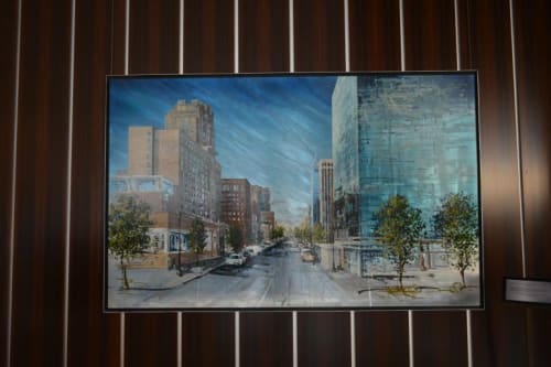Charter Square Commission | Paintings by Harris Design Studios | Charter Square in Raleigh