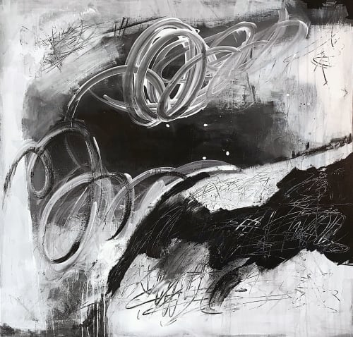 'REQUiEM' original abstract painting by Linnea Heide | Paintings by Linnea Heide contemporary fine art
