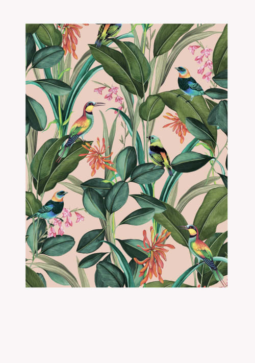 Botanical Forest Scene Print | Paintings by Karen Brotherton