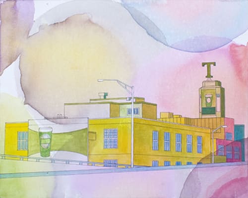 Wanderlust 07 (T-sign) | Oil And Acrylic Painting in Paintings by Elizabeth Gahan