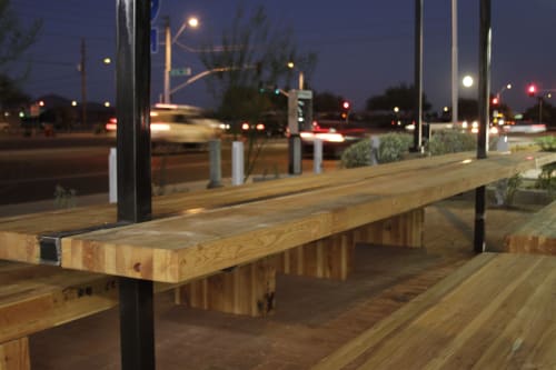 Benches, Tables, counter | Tables by Wm.  Hemphill | Welcome Chicken and Donuts in Phoenix