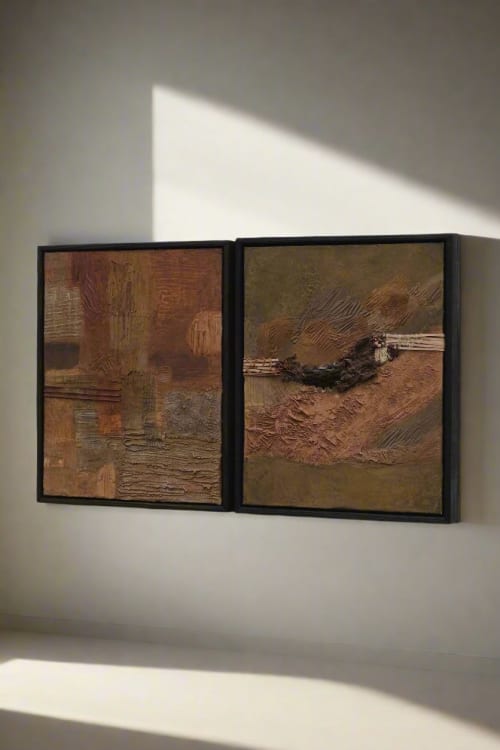 lakshmi & durga ✦ SOLD | Mixed Media in Paintings by VISCERAL HOME STUDIO