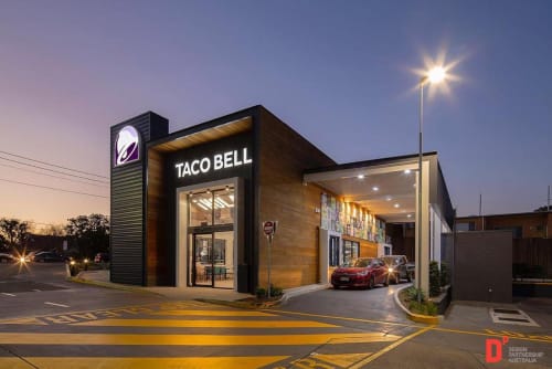 Taco Bell, Australia | Interior Design by Design Partnership Australia | Taco Bell in Annerley