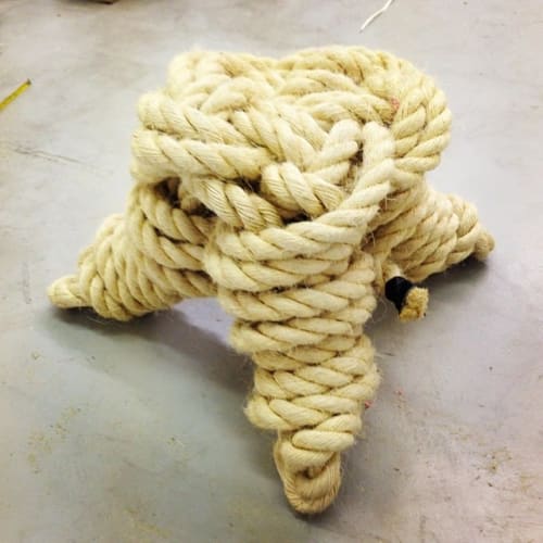 Rope Stool | Chairs by McKenzie Gibson | McKenzie Gibson Studios in Warren